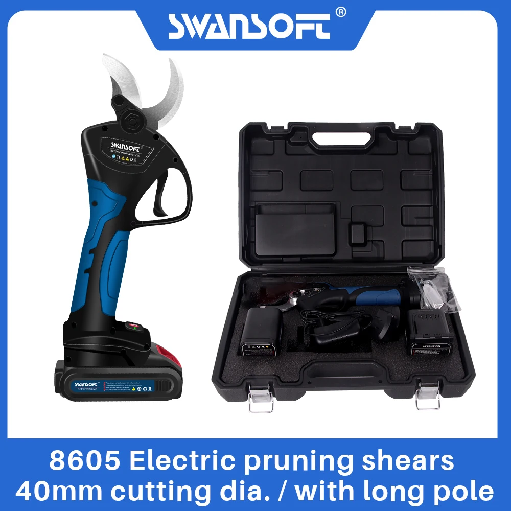SWANSOFT Sécateur électrique professionnel sans fil, outil de coupe électrique  8605, ciseaux de verger, sécateur de bran 4