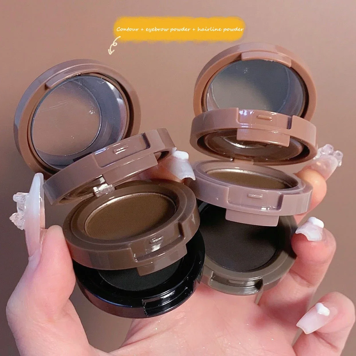 3 In 1 Matte Highlighter Blush Palette Pearly Shiny Eyeshadow Makeup Glitter Peach Rouge Bronzer Contour Shadow Plate Cosmetics powder blusher blush powder blush plate facial blusher