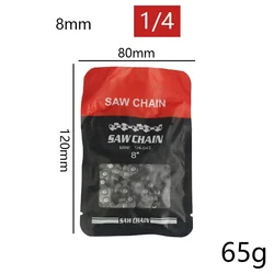 Premium Chainsaw Chain Blade Replacement for Electric Saws - Wood Cutting Accessory (8inch 45 link chain)