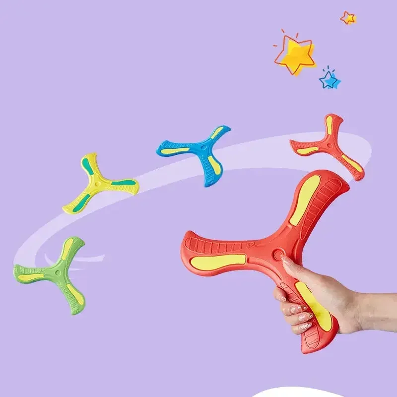 Fun Boomerang Toy Three-leaf Cross Outdoor Flying Disc Games Adult-kids Interactive Sports Toys for Children Decompression Gift - Bilde 4