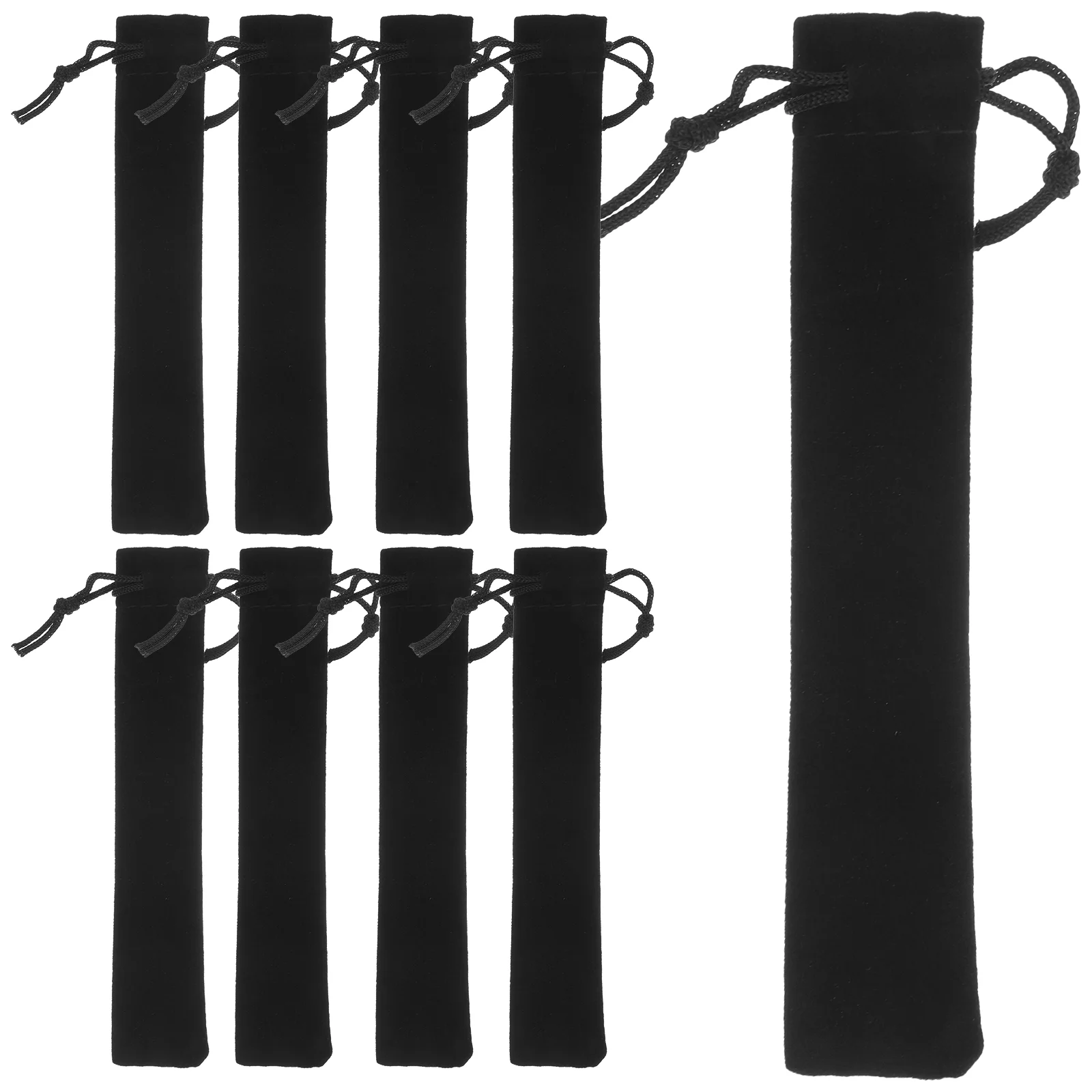 

Drawstring Bag Pen Pouch Sleeve Holder Pen Case Gift Pencil Bag Storage Bag Office Supplies Velvet Band Mouth Pen Bag