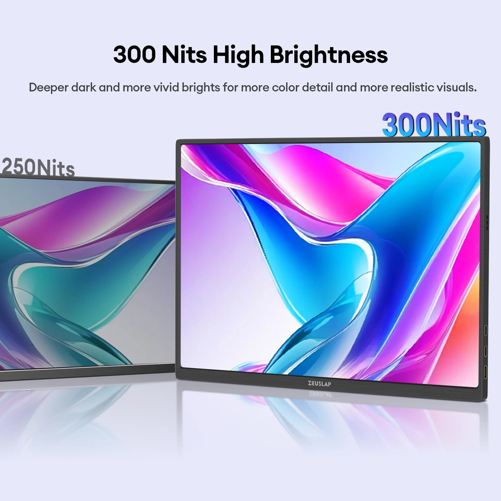 شاشة ZEUSLAP مقاس 16 بوصة تعمل باللمس محمولة 100%...