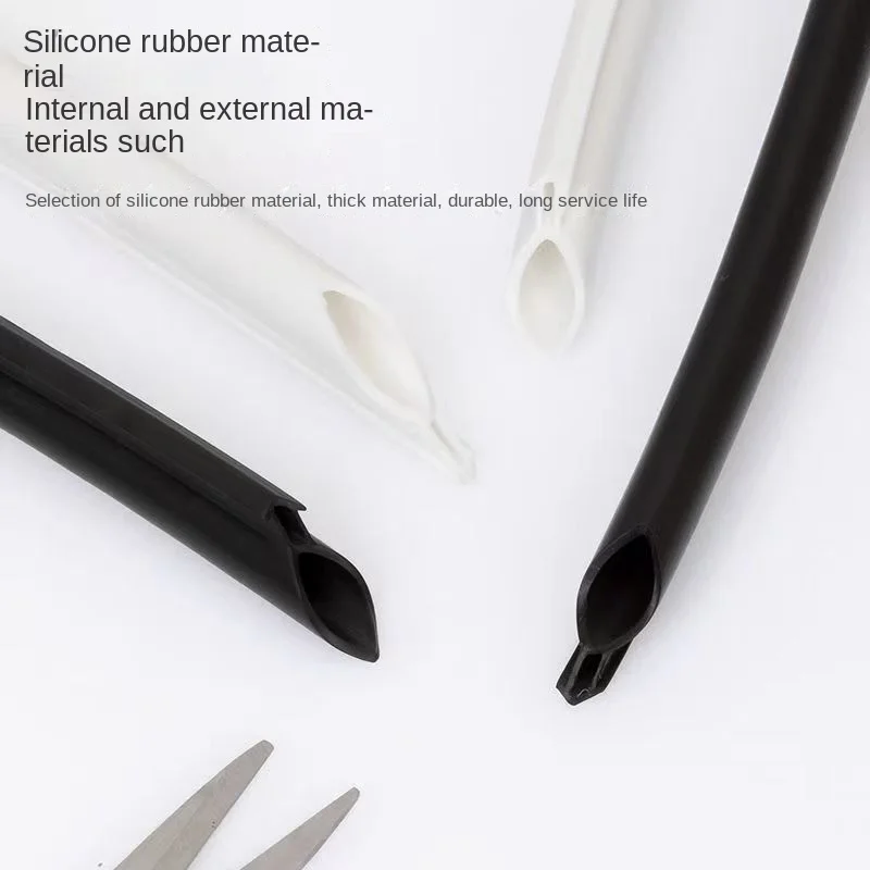 5/10/20M O-shaped Plastic Steel Window Universal Silicone Rubber Sealing Strip Casement Window Thermal Insulation Sealing Strip