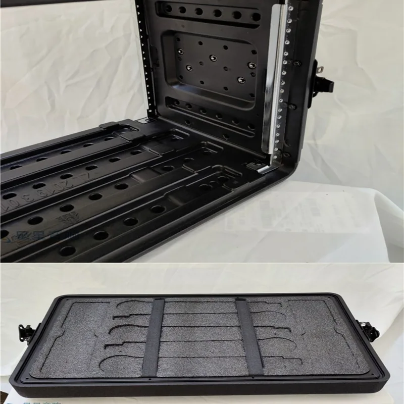 2U/3U/4U/6U Flight Rack Case ABS Plastic Flight Hard Case Waterproof and Shockproof ToolBox For Music Instruments