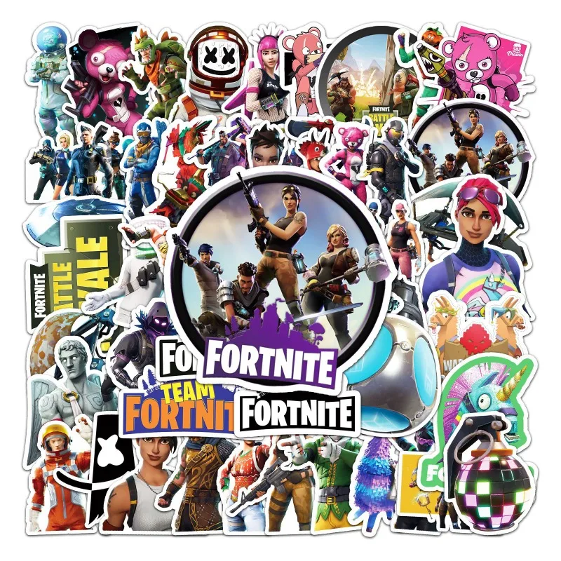 Fortnite Persönlichkeits-Graffiti-Aufkleber, kreative Cartoon-Spiel-Accessoires, wasserdichte DIY-Dekorationsaufkleber im Großhandel – Detail 3
