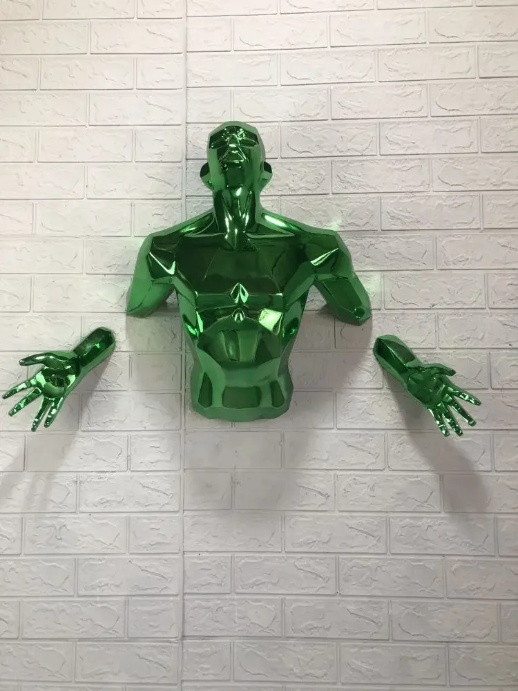 

Creative 3D Three-Dimensional Wall Decor,Resin Figurines Character Decoration,Living Room,Study,Office Background Wall Sculpture