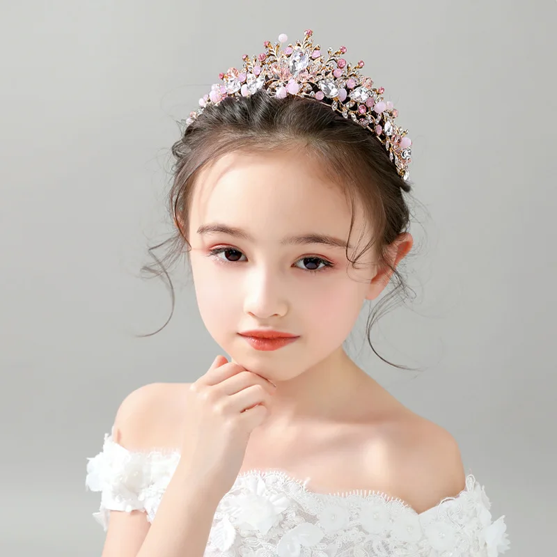 Jewelry Accessories Jewelry Set Hair Accessory Hair Headdress Bridal Headwear Hair Band Crown Children&rsquo;s Crown Hair Accessories Princess Crystal Rhinestone Tiara Headband Birthday Wedding Party Hair Party Accessories