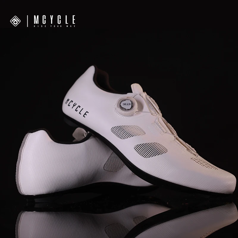 Mcycle Sport Cycling Shoes Men Professional Riding Shoes Athletic Biking Reflective Road Bike Lock