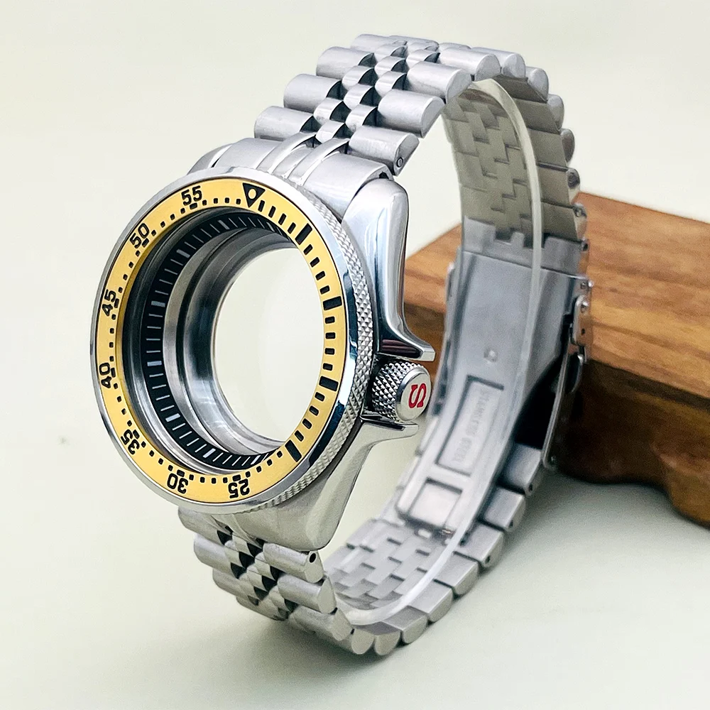 Enhanced Watch Case and Strap Kit with Crown at 3.0 - Includes Bracelet Set