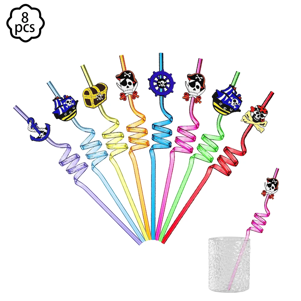 8pcs straws