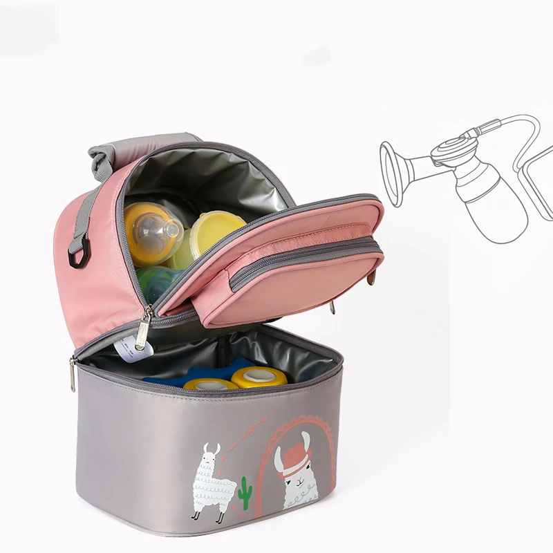 NEW Portable Mommy Bag Layer Lunch Bag Thermal Mommy Cooler Backpack Portable Breast Milk Preservation Bags Insulated Ice Pack