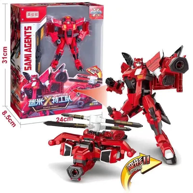 thumbnail image 1 of Mini Force Agent X Transformation Super Dinosaur Power Toys Figuras de acción MiniForce X Deformation Mecha Robot Regalos para niños, 1 of 5