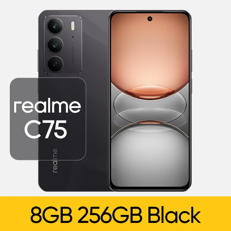 realme C75 8GB/256 NFC 　新品 Realme C75 8GB+256GB BLACK Global Ver. Dual SIM Unlocked