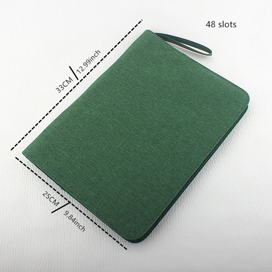 48 /24/10 Slots Fountain Pen Case, Canvas Pen Holder Display Pouch Bag Storage Large Capacity Waterproof 5