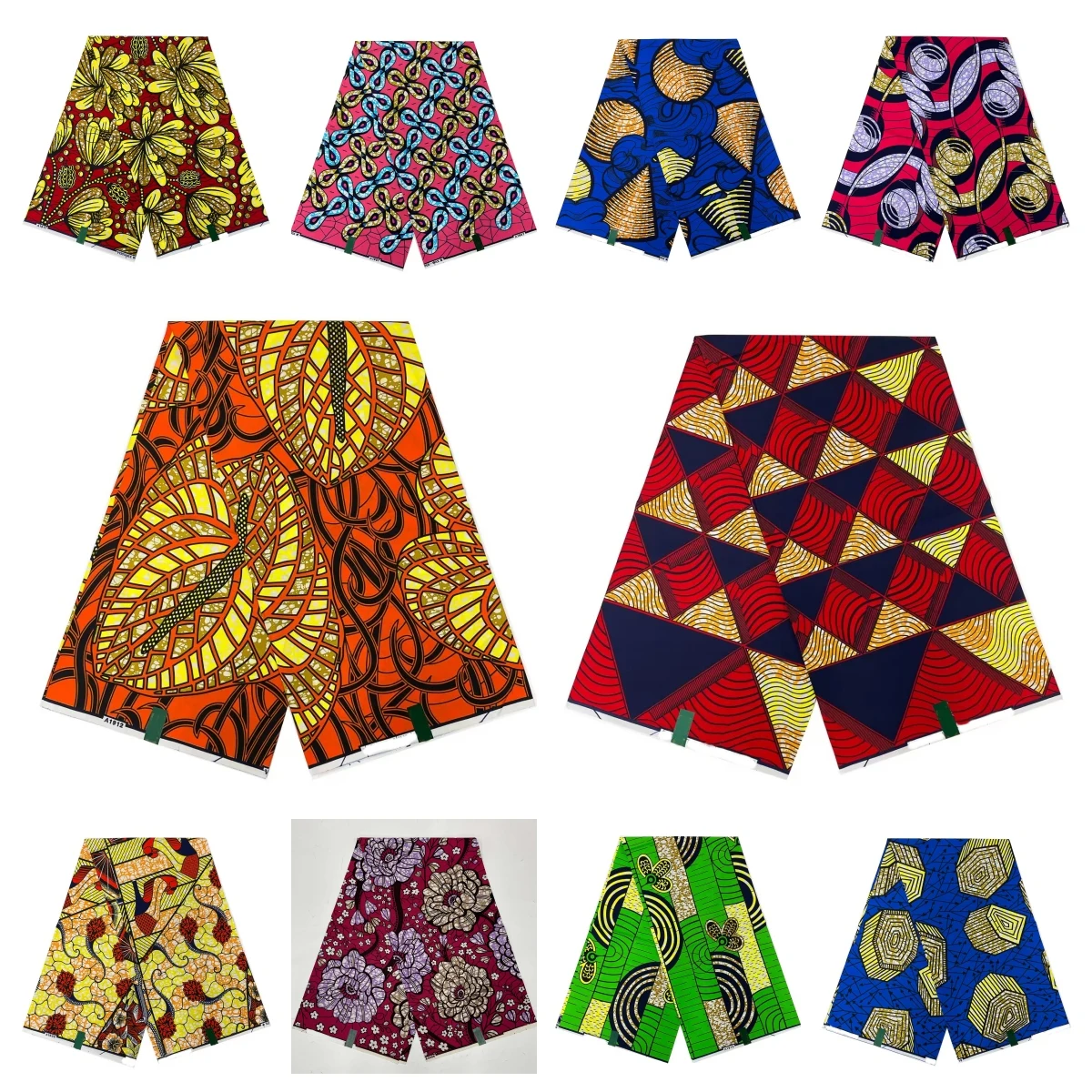 2024 African Fabric Ankara Print Wax High Quality Veritable Wax African Wax Cotton Fabric Wedding Party Dress 6 Yards On Sales