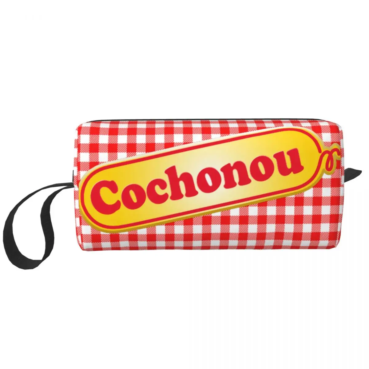 

Cochonou Saucisson Makeup Bag for Women Travel Cosmetic Organizer Cute Storage Toiletry Bags Dopp Kit Case Box Gifts