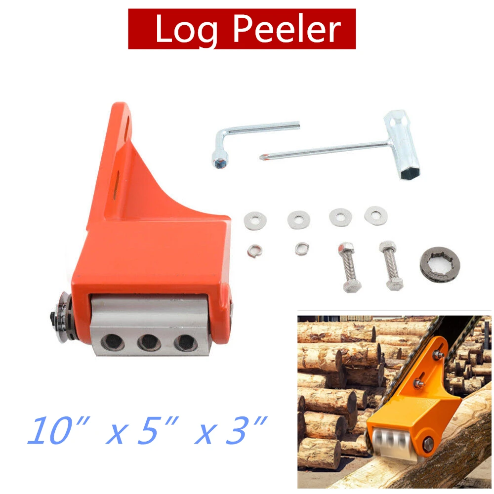 Peeling Machine Log Peeler Wood Debarker Chain Saw Chain Drive Log Debarker Blade Shaft Chainsaw Debarking Attachment