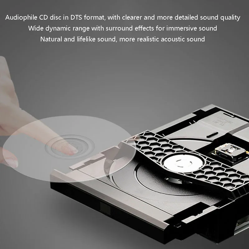 Flagship CD Player HIFI Digital Turntable DTS Decoding Bluetooth 5.0 Audio Player Digital Optical Coaxial Balanced Interface