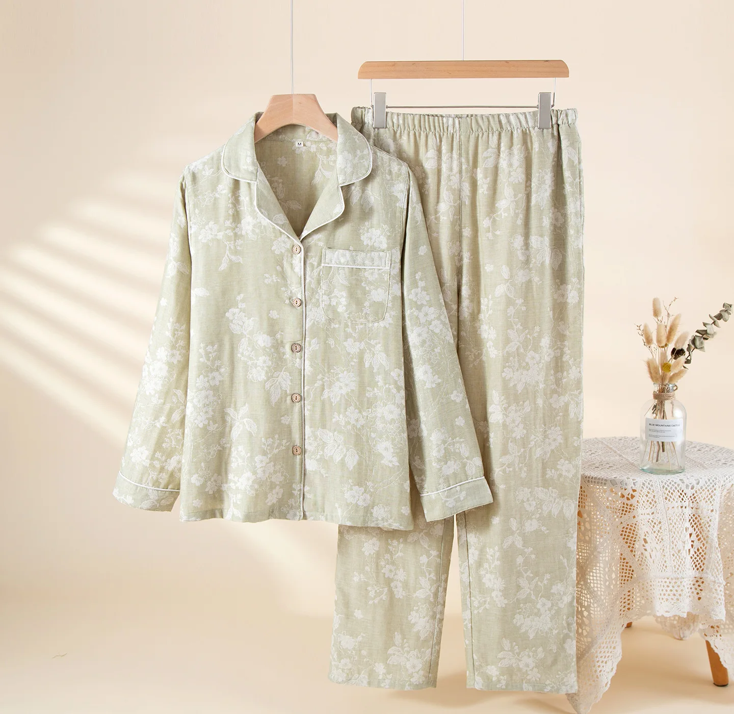 طقم منزلي نسائي قطن كتان