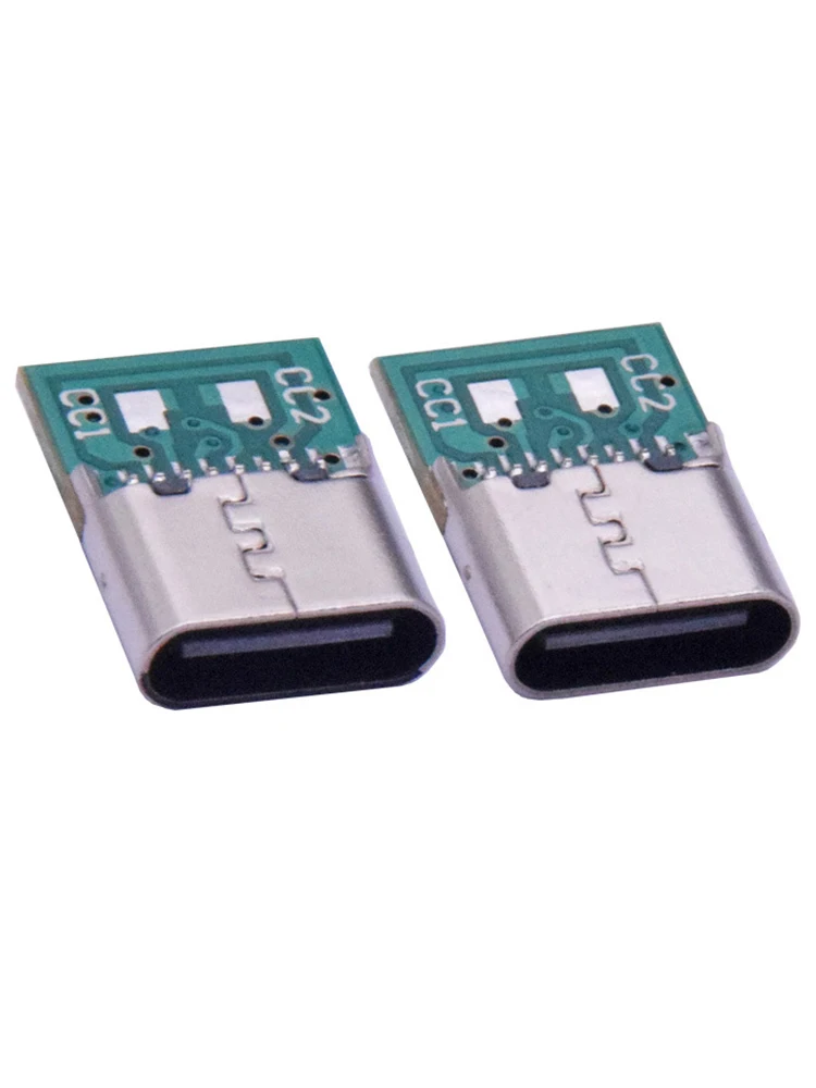 C타입 잭 커넥터, 16 핀 암 소켓, 리셉터클 USB-C 어댑터, 6 납땜 조인트, 신제품, 1PC
