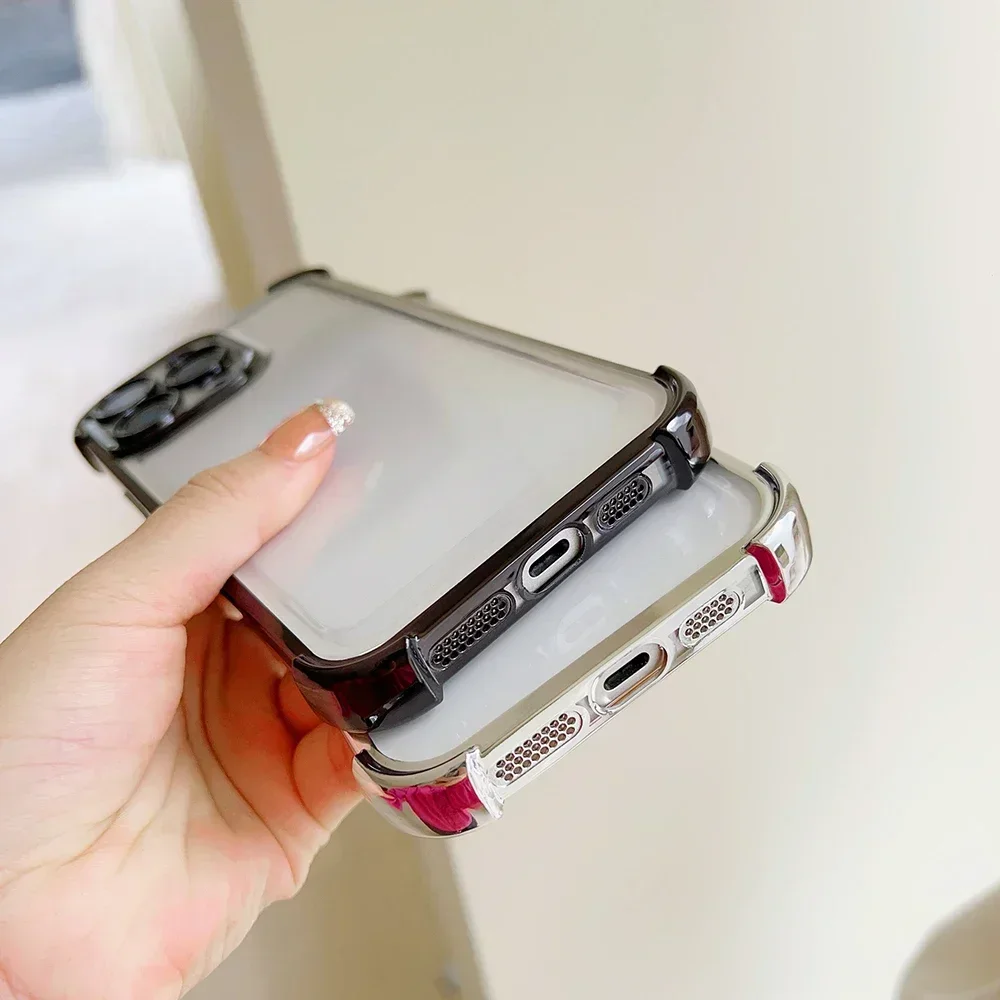 Enhanced Phone Case with Cool Plating and Anti-Fall Airbag Design