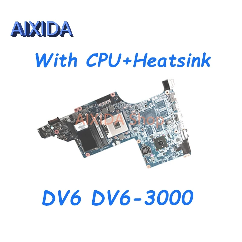 

AIXIDA 630281-001 603644-001 DA0LX6MB6H1 Материнская плата HP DV6 DV6-3000 с процессором для 603939-001 631082-001 595133-001 631081-001