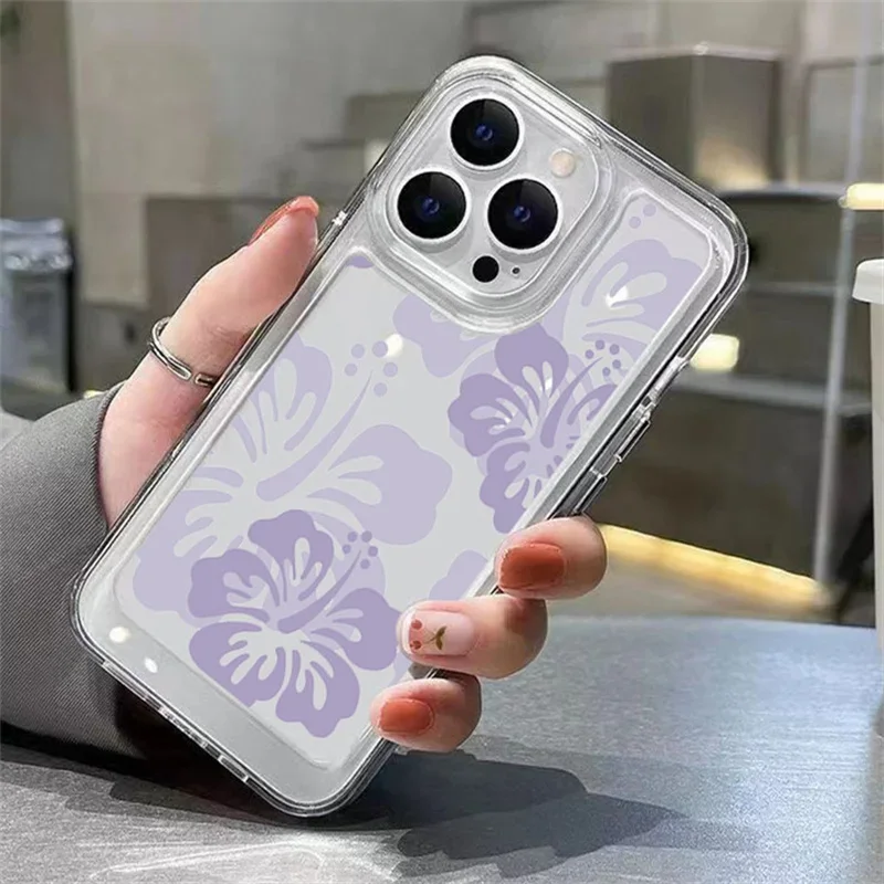 Colorful Hand-Painted Flower Soft Cover Phone Case