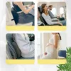 Car Seat Memory Foam Back Support Lumbar Pillow Waist Cushion Breathable Mesh Cover For Office Auto Chair Interior Accessories 3