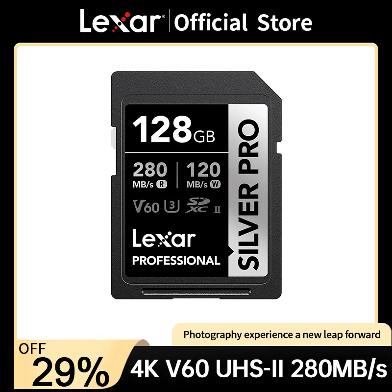 Lexar-Sd-Kaart-Tot-280-Mb-s-Professioneel-Zilver-Pro-Sdxc-Klasse-10-U3 ...
