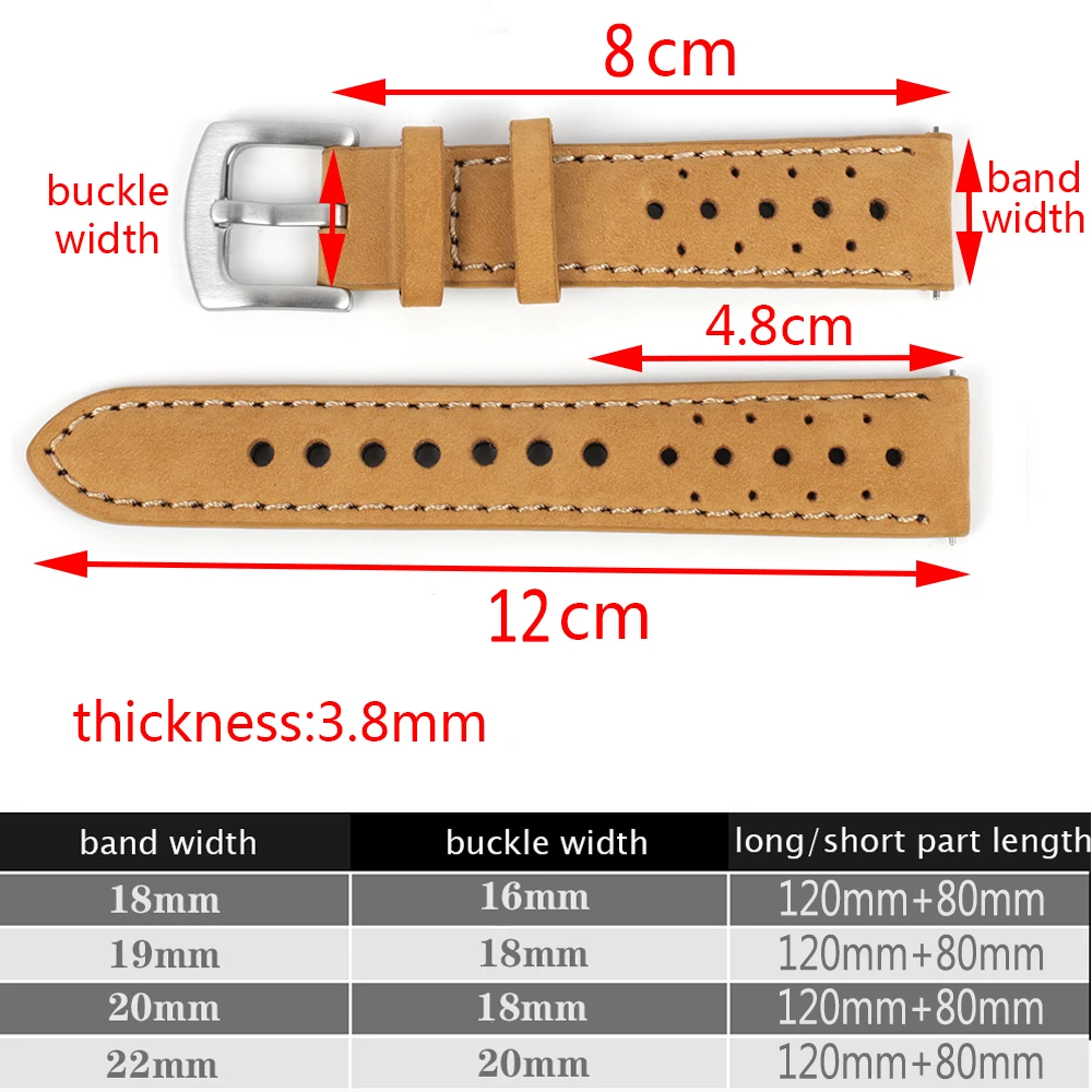 Bracelet De Montre En Cuir Vintage – Occasion – Accessoire Rétro Pour Collection