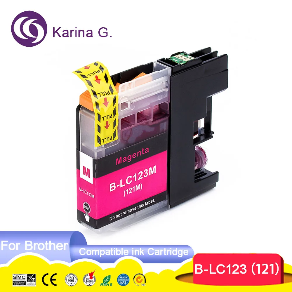 10PCS For LC123 LC121 Compatible Ink Cartridge Suit For MFC-J4410DW/MFC-J4510D