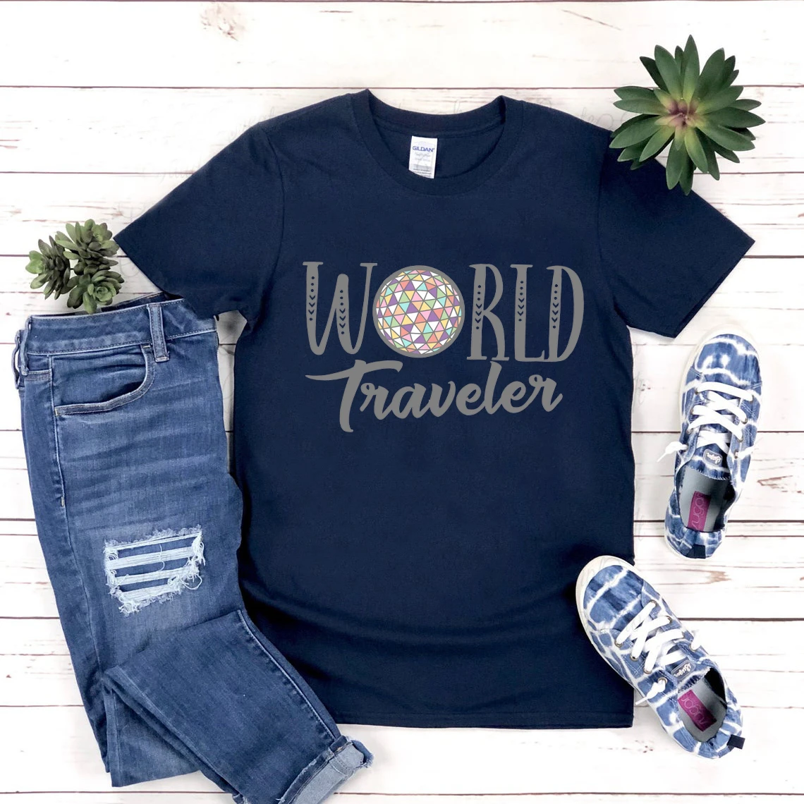 World Traveler T Shirt Epcot Unisex T-Shirt World Traveler Family