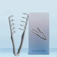 Peigne de coiffure volumisant à dents larges pour hommes, peigne de coiffure à racines moelleuses, curling naturel, accessoires de soins capillaires, noir, 1 pièce 4