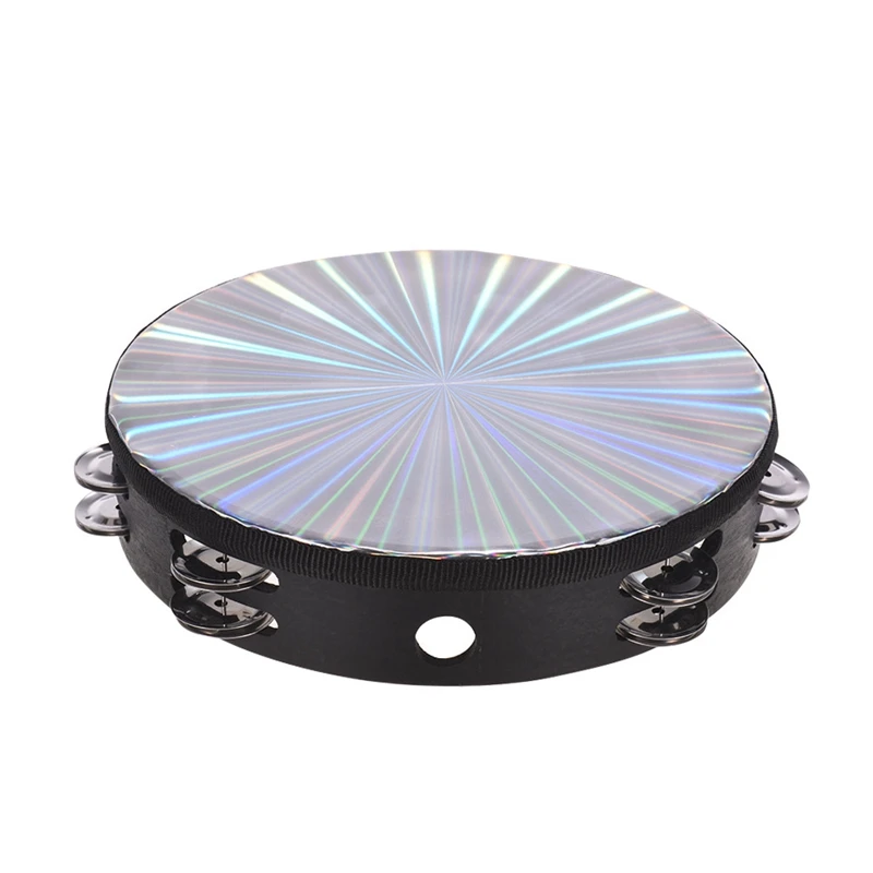 

Tambourine Handheld Drums 10-Inch Children KTV Party Tambourine Musical Instrument