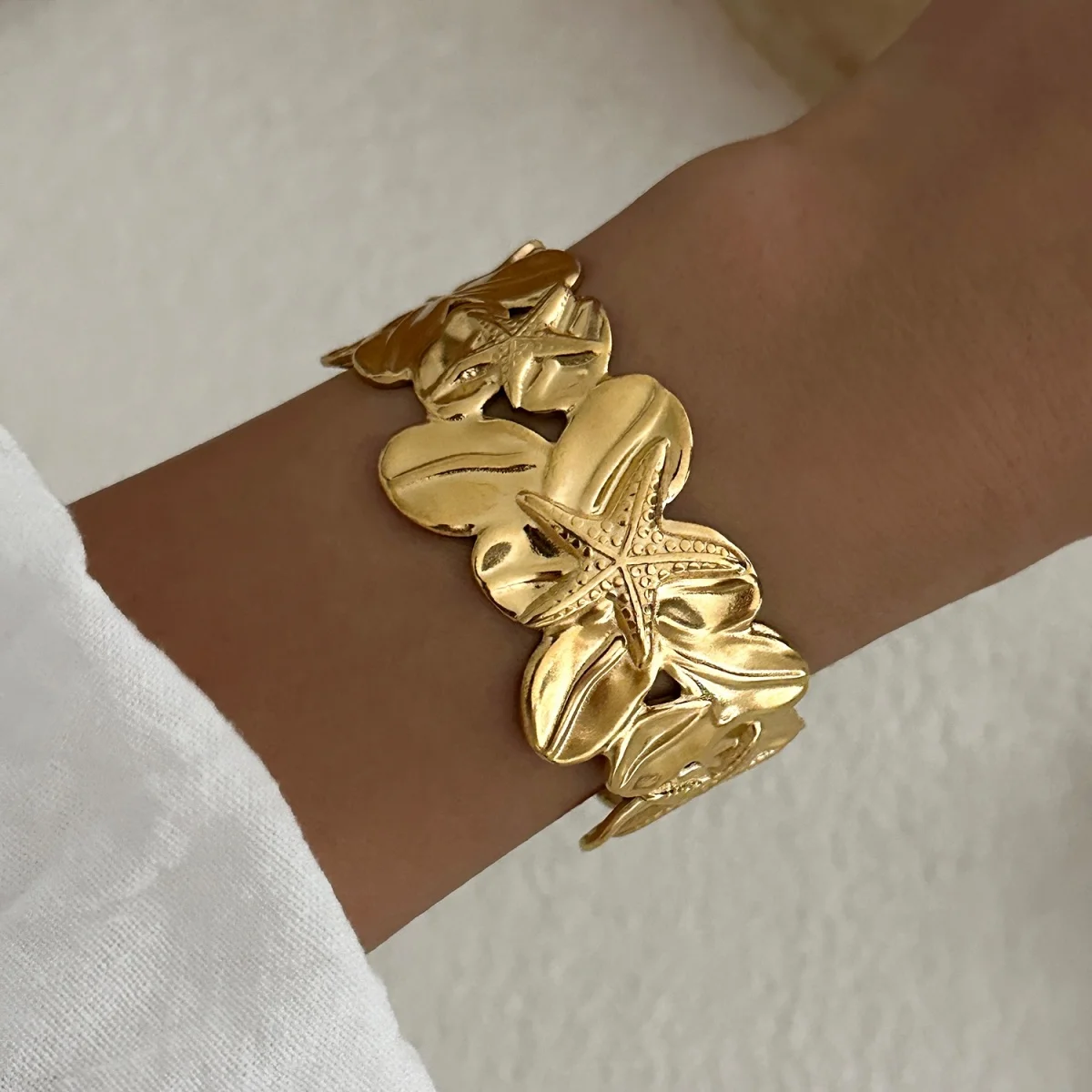 Edelstahl Spiral-Muschel-Armreifen für Damen und Herren, Punk-Sommer-Schmuck mit Krabben-, Fisch-, Seestern-, Schildkröten- und Hummer-Motiven, Strand-Schmuck – Detail 22