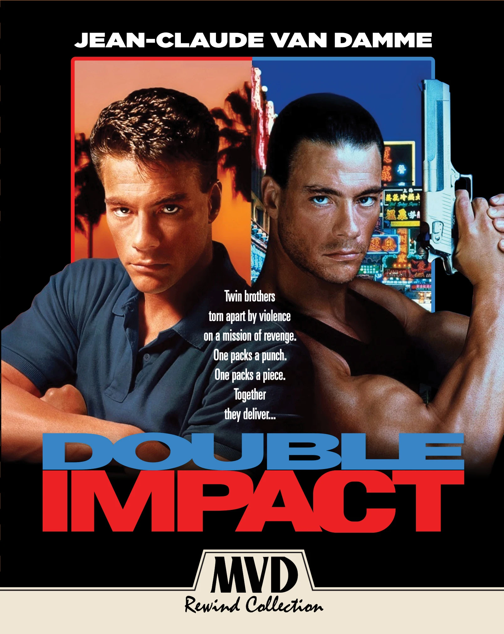 

DOUBLE IMPACT Movie Art Picture Print Silk Poster Living Room Decor Home Wall