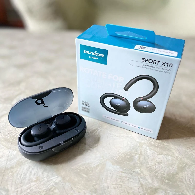 soundcore by Anker Sports X10 Earbuds, true wireless bluetooth dynamic sport hifi in-ear headphone earhook for mobile phone ipod images - 6