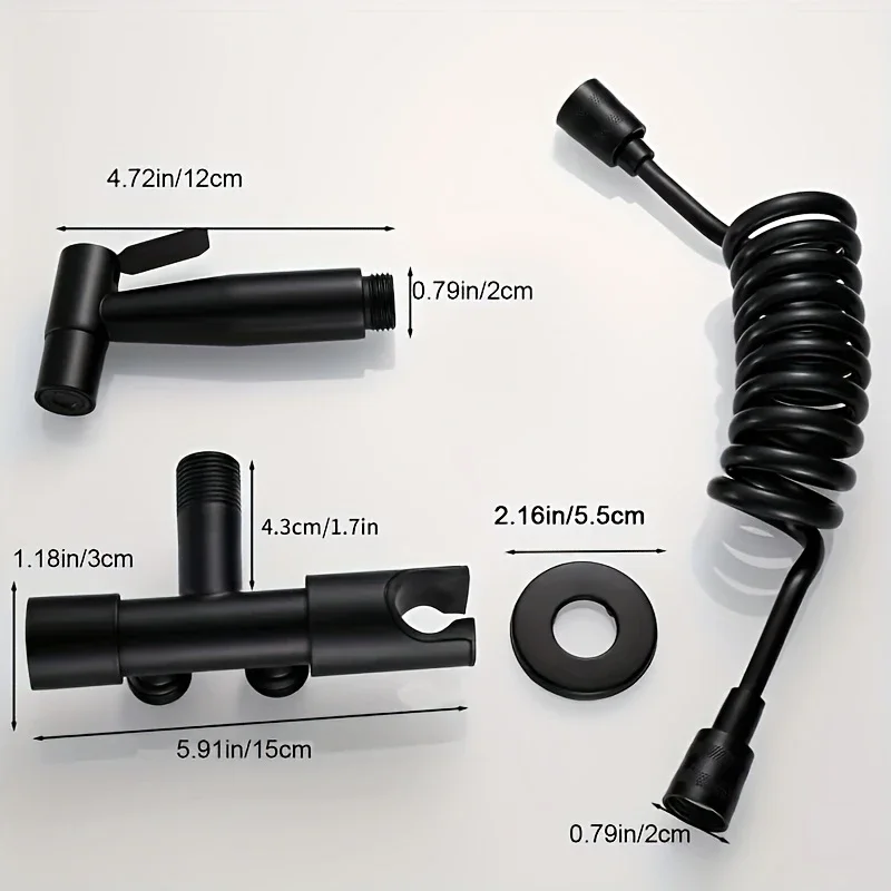 Stainless steel bathroom accessory set suitable for bathrooms, modern dual-mode bathroom with dual outlet angle valves