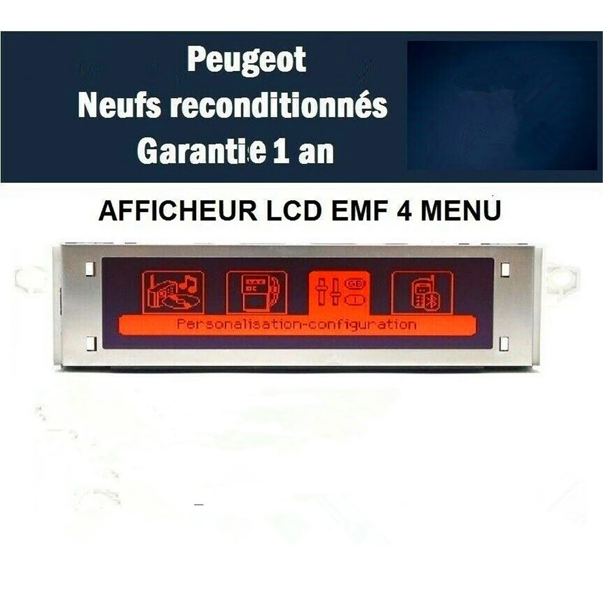 Supporto Originale Usb Bluetooth 4 Menu Display Schermo Rosso Monitor 12 Pin Per Peugeot 307 407 408 3008 Citroen C4 C5