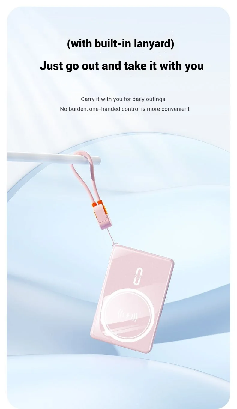 New 10000mAh Magnetic Wireless Charging Power Bank Super Fast Charging Portable Power Bank Large Capacity Durable For iPhone 6