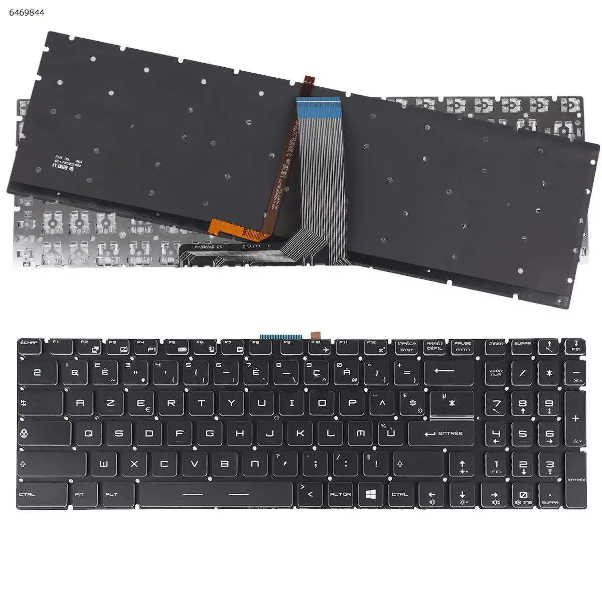 

Клавиатура FR для ноутбука MSI GT72 GS60 GS70 WS60 GE72 GE62, черная с полноцветной подсветкой