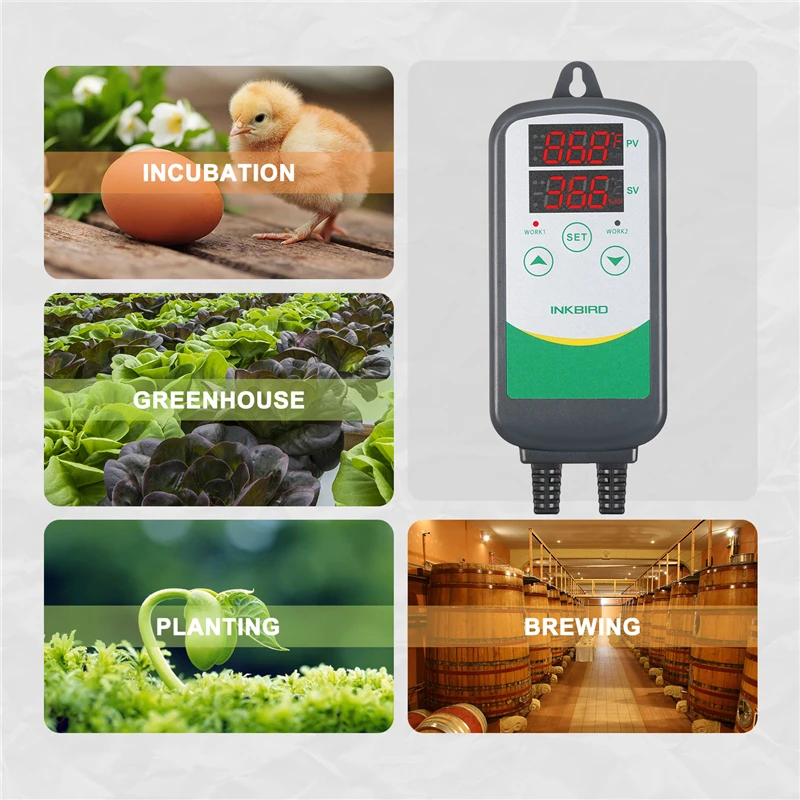 INKBIRD ITC-308   ð   µ Ʈѷ, LCD  µ,  õ µ 跮