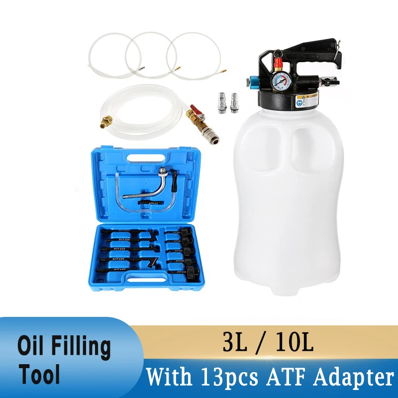 3/10l Pneumatic Transmission Oil Filling Tool Manual Brake Fluid Filler