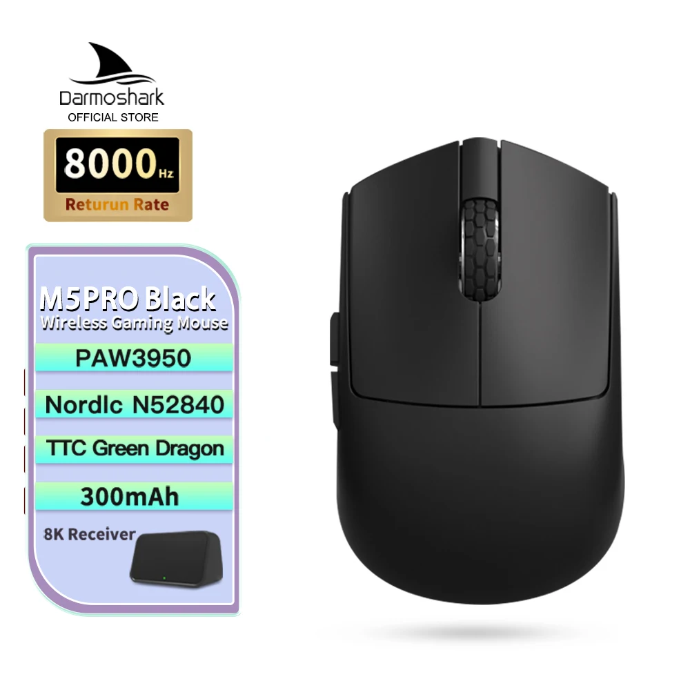 Darmoshark M5Air 鍛造カーボンファイバーゲーミングマウスワイヤレス