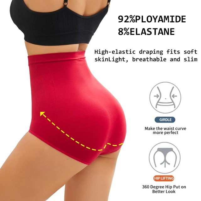 High Waist Butt Lifter Shapewear for Women Female Tummy Control Panties Body Shaper Slimming Underwear Seamless Shaping Briefs 2