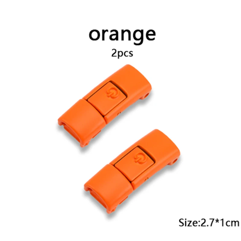 Vibrant Metal Shoelace Clips with Press Lock