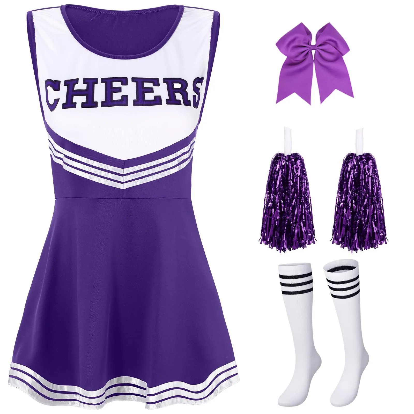 Women Dress Sets Cheerleading Dress Costumes Cheerleading Performance Costumes Uniforms for Party Supply