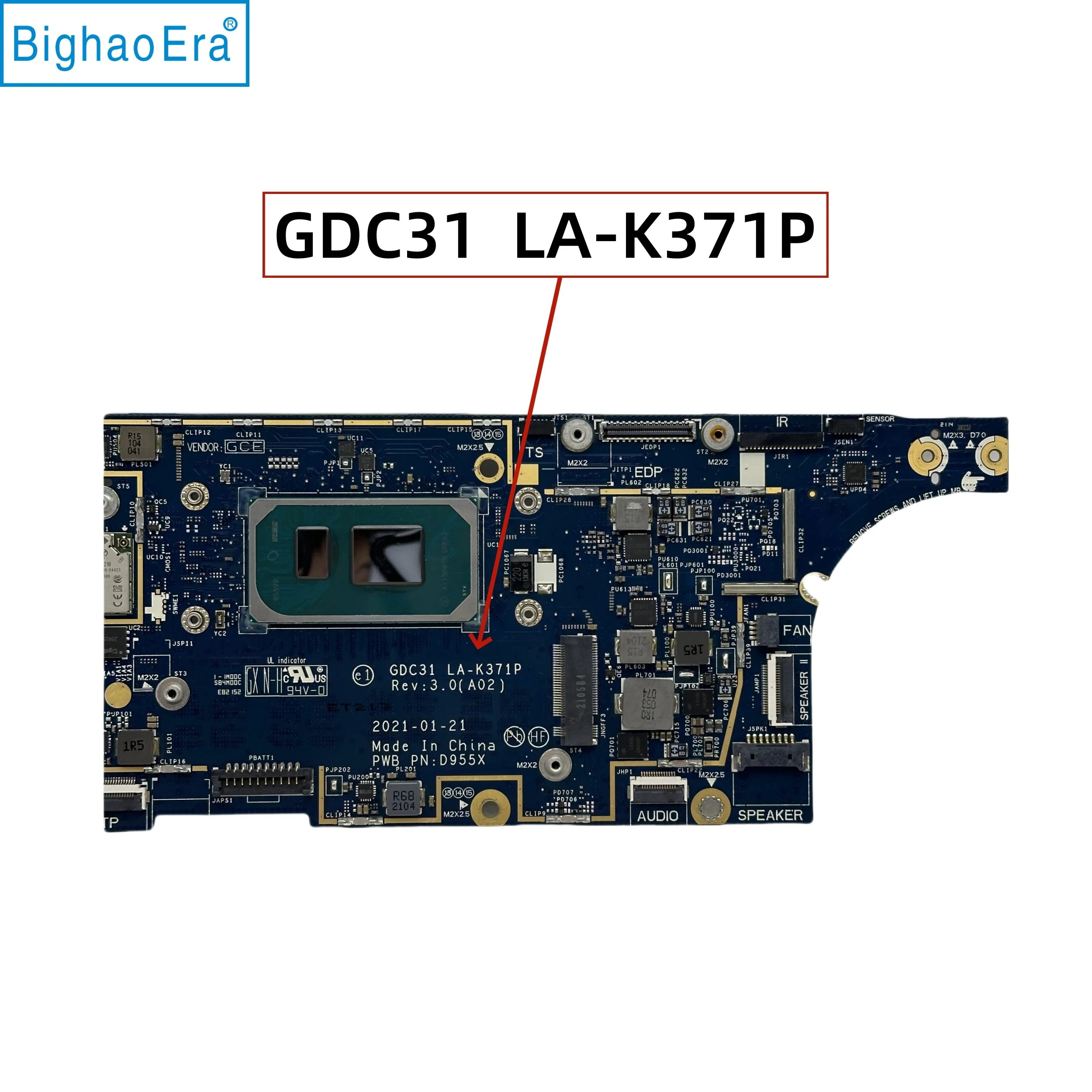 GDC31 LA-K371P For Dell Latitude 7420 7320 Laptop Motherboard With