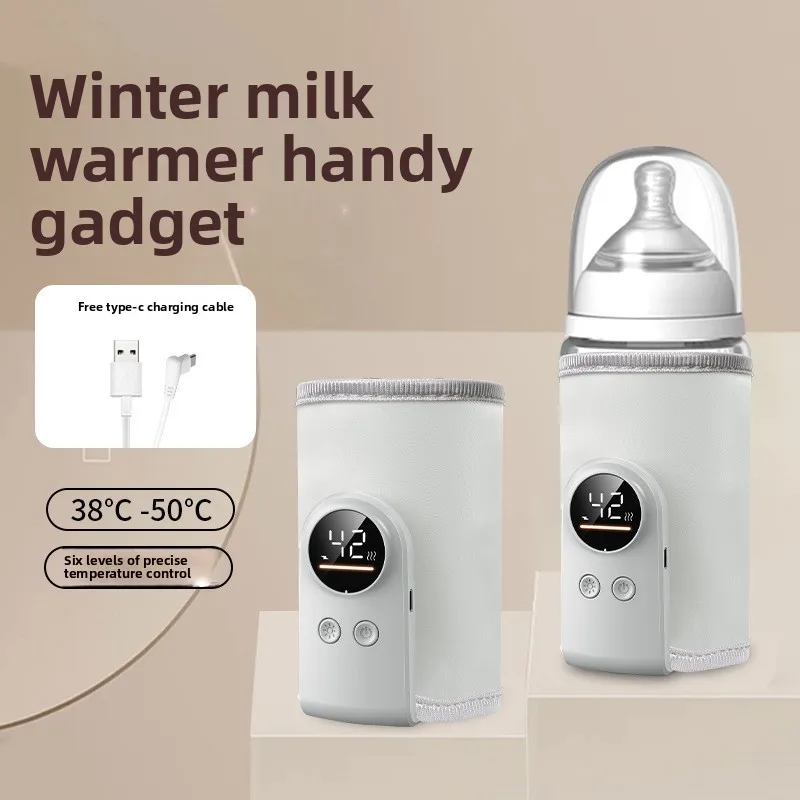 USB Baby Milk Warmer Baby Nursing Cup Heater Portable Smart Temperature Control Bottle Warmer Sleeve Outdoor Travel Accessories