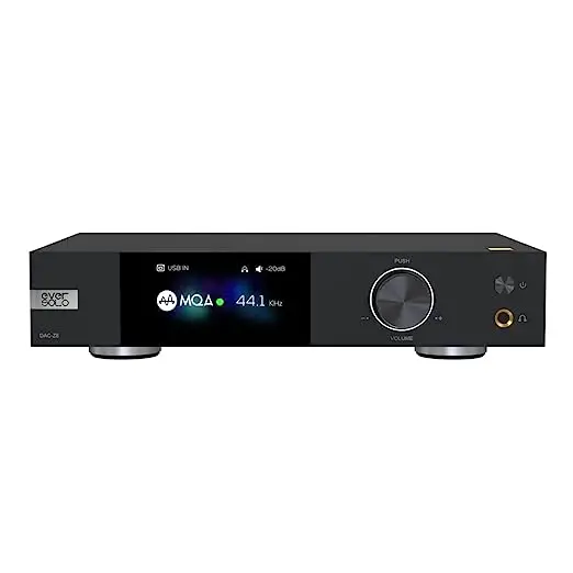 

EverSolo DAC-Z8 DAC&Headphone Amplifier, Digital to Analog Converter MQA Full Decoder ES9038Pro XMOS DSD512 PCM768kHz/32Bit Blue